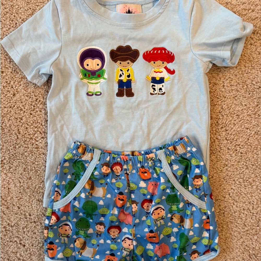 NWOT Toy Story T-Shirt and Shorts